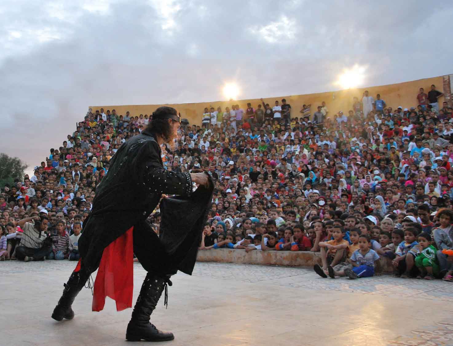 Loran magician doing a magic show in Algeria for 5000 peoples